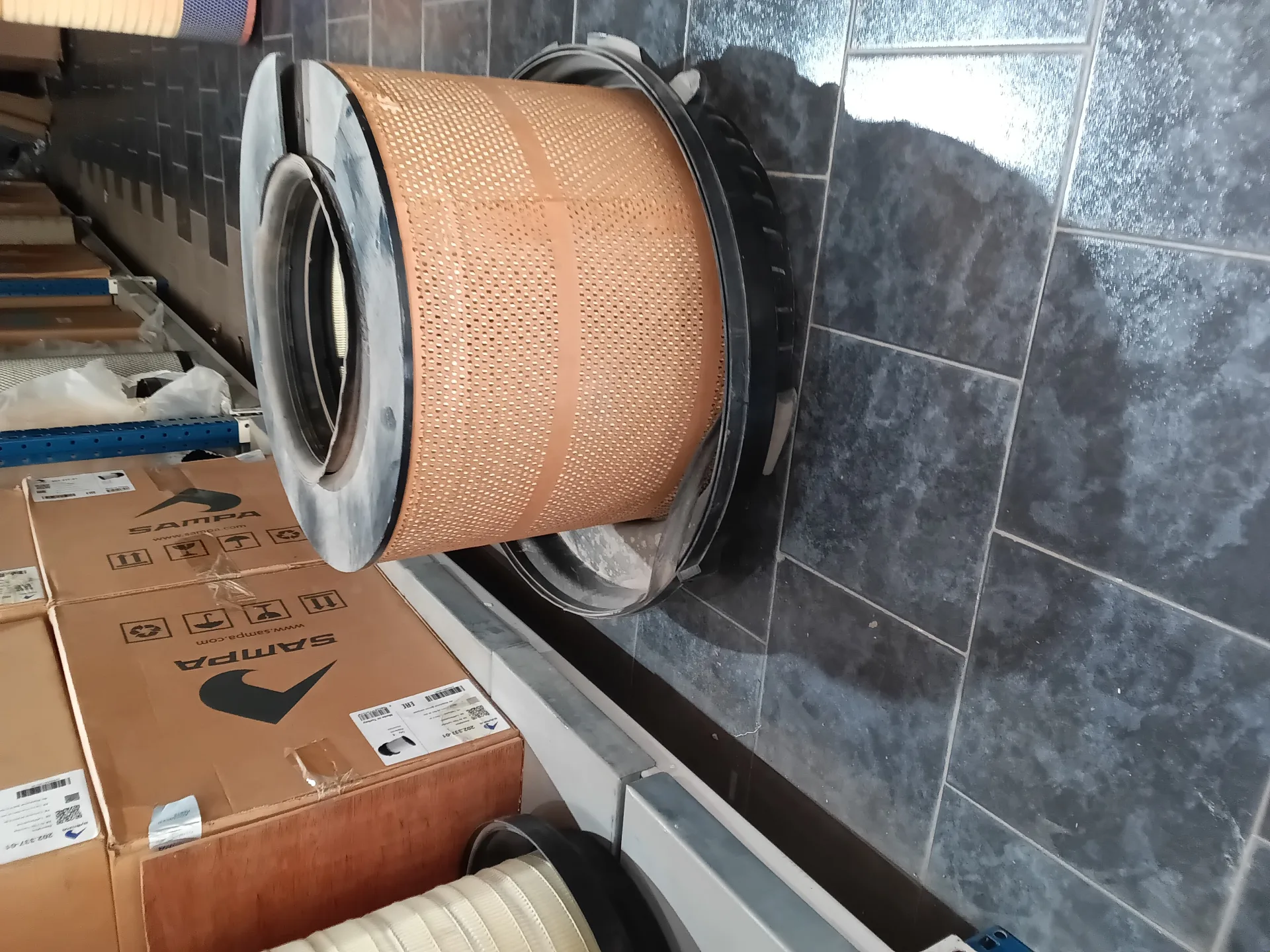 Filtre Ã  air avec Couvercle  en Caoutchouc